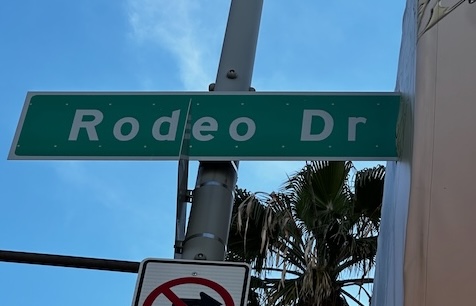 Image of Rodeo Drive Street sign to show where I did my mystery shop